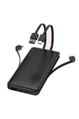 10.000 Mah Kendinden Kablolu Taşınabilir Şarj Cihazı Siyah Modern Tasarım 826334 - 2