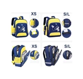 6623 Çizgi Film Yansıtıcı Şeritli Okul Çantası Pembe thumbnail 4