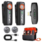 Hohem MIC-01 Wireless 2 Kişilik Yaka Mikrofonu (Lightning) thumbnail 1