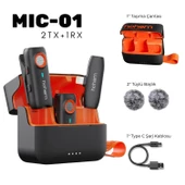 Hohem MIC-01 Wireless 2 Kişilik Yaka Mikrofonu (Lightning) thumbnail 2