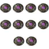 Kullan At Parti Davet Sunum Servis Plastik Sert Mika Tabak - 26 Cm. - Siyah - 6 Adetlik 10 Paket thumbnail 1