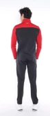 NEED LİFE Erkek Siyah-kırmızı Dalgıç Kumaş Yarım Fermuarlı Slim Fit Eşofman Takımı - 2