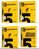 HIZ YAYINLARI 5. SINIF TÜRKÇE + MATEMATİK + FEN BİLİMLERİ + PARAGRAF SORU BANKASI - 1