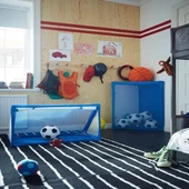 SUMUHOME SPARKA YUMUŞAK PELUŞ TOP OYUNCAK MAVİ-KIRMIZI FUTBOL - 4