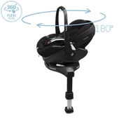 Maxi-Cosi Pebble 360 Pro Dünyanın İlk Kızaklı, Araç Dışına Çıkabilen ADAC'lı 360 Dönebilen Tam Yatabilen İsofix Bazalı Ana Kucağı ve Bebek Oto Koltuğu 0-13 kg Twillic Black - 4