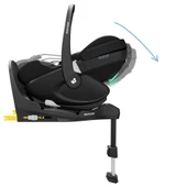 Maxi-Cosi Pebble 360 Pro Dünyanın İlk Kızaklı, Araç Dışına Çıkabilen ADAC'lı 360 Dönebilen Tam Yatabilen İsofix Bazalı Ana Kucağı ve Bebek Oto Koltuğu 0-13 kg Twillic Black - 2