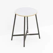 Eportatif Tabure Sandalye Mutfak Sandalyesi Beyaz 1478 - 3