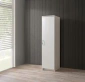 Çok Amaçlı Tek Kapaklı Mutfak Erzak Kiler Dolabı 45x52x180cm thumbnail 2