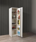 Çok Amaçlı Tek Kapaklı Mutfak Erzak Kiler Dolabı 45x52x180cm thumbnail 1