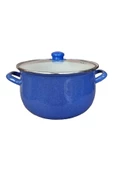 Nishev.com Evini Sev Emaye Derin Bombeli Yoğurt Tenceresi 24 cm 5.5 Litre - Mavi - 4