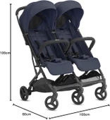 Inglesina Sketch ikiz Bebek Arabası - Navy SKTCHIKIZ - 6