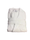 Royam Unisex Yumuşak % 100 Pamuklu Tek Bornoz - 3