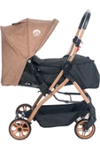 Bewiti Atlantik Gold Kasa Antrasit Çift Yönlü Bebek Arabası - Güvenli ve Konforlu - 2