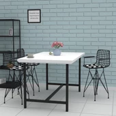 Knsz ufak boy tel bar sandalyesi 1 li uslu syhaldo kolçaklı 55 cm oturma yüksekliği mutfak bahçe cafe ofis thumbnail 3