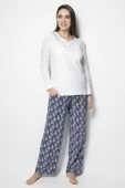DoReMi White-Black Bayan Pijama Takımı thumbnail 6