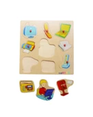 İletişim Aletleri Ahşap Puzzle - 2