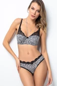 Miorre Push-Up Dolgulu Dantel Detaylı Sütyen Takım - 1