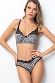 Miorre Push-Up Dolgulu Dantel Detaylı Sütyen Takım - 3