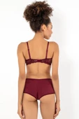 Miorre Push-Up Dolgulu Dantel Detaylı Straplez Sütyen Takım - 6