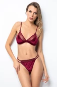 Miorre Bliss Velvet Tül Detaylı Kadife Bralet Takım - 3