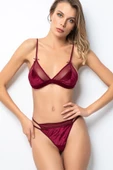 Miorre Bliss Velvet Tül Detaylı Kadife Bralet Takım - 7