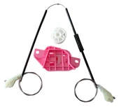 Hyundai Accent 1997-2000 Uyumlu Ön Sağ Kapı Elektrikli Cam Kriko Teli ve Tamir Seti Takımı Kiti thumbnail 2