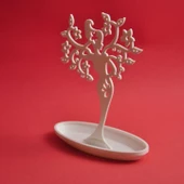 Ağaç Perisi Tasarımlı Takı Standı - Takı Askılığı - Beyaz - 3