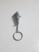 Periboia Sesli Işıklı Köpek Balığı Fenerli Mini Anahtarlık  Çanta Süsü Hediyelik - 5