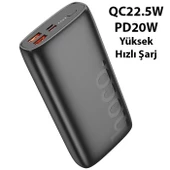 HOCO J122A Respect 22.5W+PD20W 20000mAh Hızlı Şarj Powerbank thumbnail 2