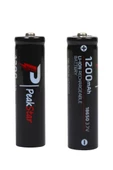 Orjinal 3.7 V 1200 Mah Şarj Edilebilir 18650 Turbo Model Li-ion Şarjlı Pil - 1