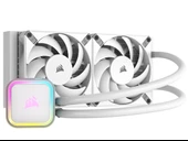 Corsair iCUE H100i RGB Elite White 240 mm Intel(1700p)-AMD Uyumlu Sıvı Soğutucu (CW-9060078-WW) - 1