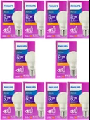 Philips 8W (60W) 2700K (Sarı Işık) E27 Duylu Klasik Led Ampul (10 Adet) thumbnail 1