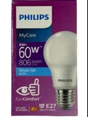 Philips 8W (60W) 6500K (Beyaz Işık) E27 Duylu Klasik Led Ampul (10 Adet) thumbnail 2