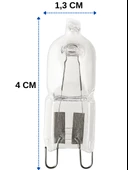 Osram Halopin Oven 40W 2700K (Sarı Işık) G9 Duylu Halojen Fırın Ampulü (4 Adet) - 3