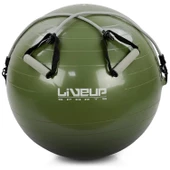 Liveup 65 cm Lastikli Pilates Topu Denge Egzersiz Topu - 1