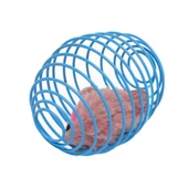Kedi Oyuncağı Sıçrayan Spiral Yaylı Metal Fareli Kafes Kedi Oyun Topu - 3