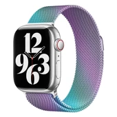 Gpack Apple Watch 10 42mm Kordon Hasır Metal Örgülü Ayarlanabilir BAND01 - 8