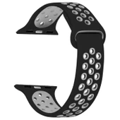 Gpack Apple Watch 10 46mm Kordon Delikli Çift Renk Silikon - 4