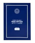 Gülpaş 8 Ders Yoklamalı Ders Defteri Mavi Plastik Kapak 384 - 1