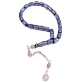 Kesme Kesim 10x8 mm Efe Boy Katalin  Alpaka Püsküllü Tesbih thumbnail 1