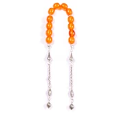 Beyzi Kesim 11x10 mm Sıkma Kehribar Zaza  Tesbih thumbnail 1