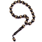 Kapsül  Kesim 15x11 mm Efe Boy Pirinç Sarmallı Rus Oltusu Sistem Püsküllü Tesbih thumbnail 1