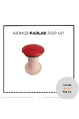 İZ YAPI RENKLİ LAVABO POP UP + SİFONU PARLAK KIRMIZI - 2