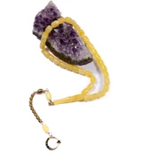 Kapsül Kesim 10x8 mm Damla Kehribar Gümüş Püsküllü Tesbih 24,90 GRAM thumbnail 1