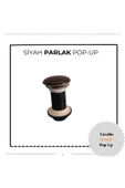 İZ YAPI RENKLİ LAVABO POP UP + SİFON PARLAK SİYAH - 2