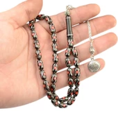 Kapsül Kesim 11x6 mm İşlemeli Erzurum Oltu Taşı  Tesbih thumbnail 2