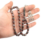 Kapsül Kesim 12x8 mm İşlemeli Erzurum Oltu Tesbih thumbnail 2