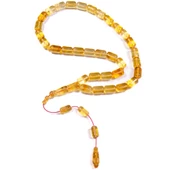 Kapsül Kesim 13x9 mm Damla Kehribar Sistem Püsküllü Tesbih 30,60 GRAM thumbnail 1