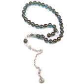 Küre Kesim 8x8 mm Bilek Boy Ateş Kehribar Sistem Püsküllü Tesbih thumbnail 1