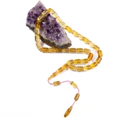 Kapsül Kesim 13x9 mm Damla Kehribar Sistem Püsküllü Tesbih 30,60 GRAM thumbnail 2